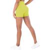 image:imageSunzel Hidden Butt Lifting Scrunch Biker Shorts 4No Front Seam High Waist Tummy Control Yoga Workout Gym Shorts with PocketsDeep Bright Yellow
