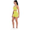 image:imageSunzel Hidden Butt Lifting Scrunch Biker Shorts 4No Front Seam High Waist Tummy Control Yoga Workout Gym Shorts with PocketsDeep Bright Yellow