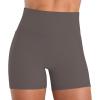image:imageSunzel Hidden Butt Lifting Scrunch Biker Shorts 4No Front Seam High Waist Tummy Control Yoga Workout Gym Shorts with PocketsDeep Euro Grey