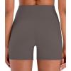 image:imageSunzel Hidden Butt Lifting Scrunch Biker Shorts 4No Front Seam High Waist Tummy Control Yoga Workout Gym Shorts with PocketsDeep Euro Grey