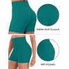 image:imageSunzel Hidden Butt Lifting Scrunch Biker Shorts 4No Front Seam High Waist Tummy Control Yoga Workout Gym Shorts with PocketsDeep Lagoon