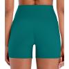 image:imageSunzel Hidden Butt Lifting Scrunch Biker Shorts 4No Front Seam High Waist Tummy Control Yoga Workout Gym Shorts with PocketsDeep Lagoon