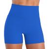 image:imageSunzel Hidden Butt Lifting Scrunch Biker Shorts 4No Front Seam High Waist Tummy Control Yoga Workout Gym Shorts with PocketsKlein Blue