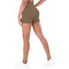 image:imageSunzel Hidden Butt Lifting Scrunch Biker Shorts 4No Front Seam High Waist Tummy Control Yoga Workout Gym Shorts with PocketsMocha