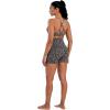 image:imageSunzel Hidden Butt Lifting Scrunch Biker Shorts Women with Pockets Crossover High Waist Yoga Gym Workout Tummy Control ShortsLeopard Charcoal Gray
