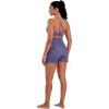 image:imageSunzel Hidden Butt Lifting Scrunch Biker Shorts Women with Pockets Crossover High Waist Yoga Gym Workout Tummy Control ShortsLeopard Periwinkle