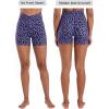 image:imageSunzel Hidden Butt Lifting Scrunch Biker Shorts Women with Pockets Crossover High Waist Yoga Gym Workout Tummy Control ShortsLeopard Periwinkle