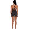 image:imageSunzel Hidden Butt Lifting Scrunch Biker Shorts Women with Pockets Crossover High Waist Yoga Gym Workout Tummy Control ShortsLeopard Seal Brown