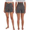 image:imageSunzel Sunlissia Hidden Butt Lifting Scrunch Biker Shorts Women Crossover High Waist Workout Shorts with Tummy ControlLeopard Charcoal Gray