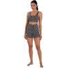 image:imageSunzel Sunlissia Hidden Butt Lifting Scrunch Biker Shorts Women Crossover High Waist Workout Shorts with Tummy ControlLeopard Charcoal Gray