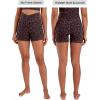 image:imageSunzel Sunlissia Hidden Butt Lifting Scrunch Biker Shorts Women Crossover High Waist Workout Shorts with Tummy ControlLeopard Chocolate Brown
