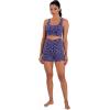 image:imageSunzel Sunlissia Hidden Butt Lifting Scrunch Biker Shorts Women Crossover High Waist Workout Shorts with Tummy ControlLeopard Periwinkle