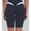 image:imageSunzel Womens Color Block Biker Shorts  9 High Waist Tummy Control Yoga Workout Stretchy Shorts for Gym Running AthleticAsh Blue