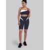 image:imageSunzel Womens Color Block Biker Shorts  9 High Waist Tummy Control Yoga Workout Stretchy Shorts for Gym Running AthleticAsh Blue