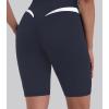 image:imageSunzel Womens Color Block Biker Shorts  9 High Waist Tummy Control Yoga Workout Stretchy Shorts for Gym Running AthleticAsh Blue