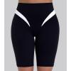 image:imageSunzel Womens Color Block Biker Shorts  9 High Waist Tummy Control Yoga Workout Stretchy Shorts for Gym Running AthleticBlack