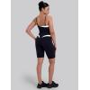 image:imageSunzel Womens Color Block Biker Shorts  9 High Waist Tummy Control Yoga Workout Stretchy Shorts for Gym Running AthleticBlack