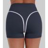 image:imageSunzel Womens Color Block Biker Shorts  High Waisted Tummy Control No Front Seam Squat Proof Yoga Workout ShortsAsh Blue