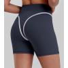 image:imageSunzel Womens Color Block Biker Shorts  High Waisted Tummy Control No Front Seam Squat Proof Yoga Workout ShortsAsh Blue