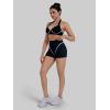 image:imageSunzel Womens Color Block Biker Shorts  High Waisted Tummy Control No Front Seam Squat Proof Yoga Workout ShortsBlack
