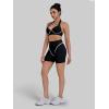 image:imageSunzel Womens Color Block Biker Shorts  High Waisted Tummy Control No Front Seam Squat Proof Yoga Workout ShortsBlack