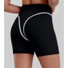 image:imageSunzel Womens Color Block Biker Shorts  High Waisted Tummy Control No Front Seam Squat Proof Yoga Workout ShortsBlack