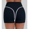 image:imageSunzel Womens Color Block Biker Shorts  High Waisted Tummy Control No Front Seam Squat Proof Yoga Workout ShortsBlack