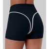 image:imageSunzel Womens Color Block Biker Shorts  High Waisted Tummy Control No Front Seam Squat Proof Yoga Workout ShortsBlack