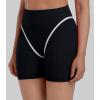 image:imageSunzel Womens Color Block Biker Shorts  High Waisted Tummy Control No Front Seam Squat Proof Yoga Workout ShortsBlack