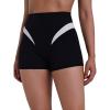 image:imageSunzel Colorblock Biker Shorts Women High Waist Tummy Control  Buttery Soft Squat Proof No Front Seam Workout Spandex ShortsBlack