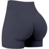 image:imageSunzel Hidden Butt Lifting Scrunch Biker Shorts 4No Front Seam High Waist Tummy Control Yoga Workout Gym Shorts with PocketsAsh Blue