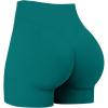 image:imageSunzel Hidden Butt Lifting Scrunch Biker Shorts 4No Front Seam High Waist Tummy Control Yoga Workout Gym Shorts with PocketsDeep Lagoon