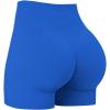 image:imageSunzel Hidden Butt Lifting Scrunch Biker Shorts 4No Front Seam High Waist Tummy Control Yoga Workout Gym Shorts with PocketsKlein Blue
