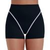 image:imageSunzel Womens Color Block Biker Shorts  High Waisted Tummy Control No Front Seam Squat Proof Yoga Workout ShortsBlack