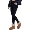 image:imageSunzel Leggings for Women Tummy Control Compression Workout High Waisted Yoga Pants with Back PocketsBlack
