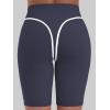 image:imageSunzel 9 Long Biker Shorts for Women High Waist Tummy Control No Front Seam Squat Proof Spandex Bike Workout Yoga Gym ShortAsh Blue