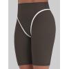 image:imageSunzel 9 Long Biker Shorts for Women High Waist Tummy Control No Front Seam Squat Proof Spandex Bike Workout Yoga Gym ShortSeal Brown
