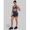 image:imageSunzel No Front Seam Biker Shorts for Women High Waisted Yoga Workout Gym Athletic Bike Running Shorts with Tummy ControlAsh Blue