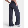 image:imageSunzel Wide Straight Leg Yoga Pants for Women High Waisted Comfy Loose Pants Lounge Casual Soft Trousers with PocketsAsh Blue