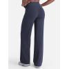 image:imageSunzel Wide Straight Leg Yoga Pants for Women High Waisted Comfy Loose Pants Lounge Casual Soft Trousers with PocketsAsh Blue