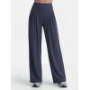 image:imageSunzel Wide Straight Leg Yoga Pants for Women High Waisted Comfy Loose Pants Lounge Casual Soft Trousers with PocketsAsh Blue