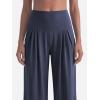 image:imageSunzel Wide Straight Leg Yoga Pants for Women High Waisted Comfy Loose Pants Lounge Casual Soft Trousers with PocketsAsh Blue