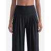 image:imageSunzel Wide Straight Leg Yoga Pants for Women High Waisted Comfy Loose Pants Lounge Casual Soft Trousers with PocketsBlack