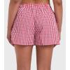 image:imageSunzel Womens Gingham Plaid Boxer Shorts 3  Elastic Waist Loose Fit Lounge Shorts Y2K Summer Beach Casual Bottoms 2026Red Plaid