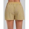 image:imageSunzel Womens Gingham Plaid Boxer Shorts 3  Elastic Waist Loose Fit Lounge Shorts Y2K Summer Beach Casual Bottoms 2026Yellow Plaid