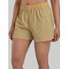 image:imageSunzel Womens Gingham Plaid Boxer Shorts 3  Elastic Waist Loose Fit Lounge Shorts Y2K Summer Beach Casual Bottoms 2026Yellow Plaid