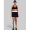 image:imageSunzel Womens Pleated Athletic Shorts with Pockets Elastic High Waist Flowy Wide Leg Workout Shorts for Yoga Running LoungeBlack