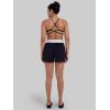 image:imageSunzel Womens Pleated Athletic Shorts with Pockets Elastic High Waist Flowy Wide Leg Workout Shorts for Yoga Running LoungeBlack