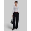 image:imageSunzel Womens Sheer Long Sleeve Round Neck Cotton Top Sexy Fitted See Through Going Out Y2K Summer Layering Club Beach TopsWhite