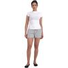 image:imageSunzel Womens Sleep Shorts Striped Pajama Boxer Lounge Shorts with Elastic Waist Drawstring 25 InseamBlack
